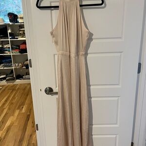 Banana Republic Backless Cream Dress